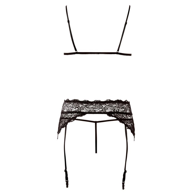 Lace Suspender Set M